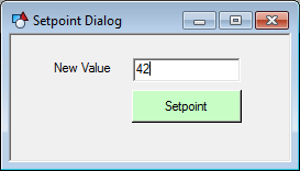 Setpoint Dialog